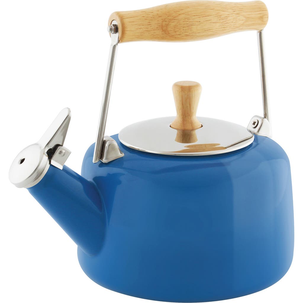 CHANTAL 1.4-Quart Enamel-on-Steel Sven Teakettle in Blue Cove  product
