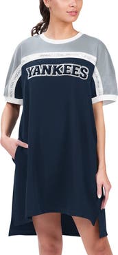 G-III 4HER BY CARL BANKS Women's G-III 4Her by Carl Banks Navy/Gray New York Yankees Circus Catch Sneaker Dress