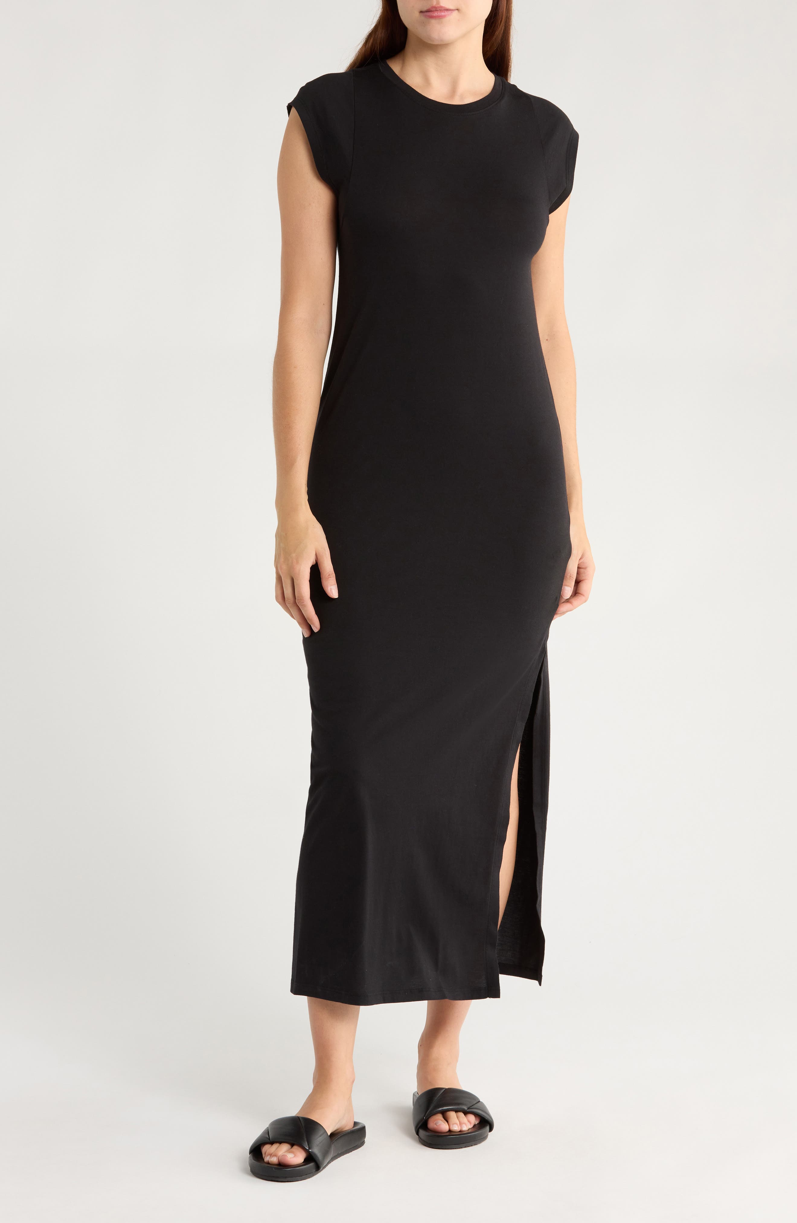 FRAME Le Muscle Cap Sleeve Maxi Dress