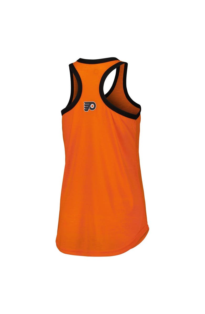 G-III 4HER BY CARL BANKS Women's G-III 4Her by Carl Banks Orange Philadelphia Flyers First Base Racerback Scoop Neck Tank Top, Alternate, color,