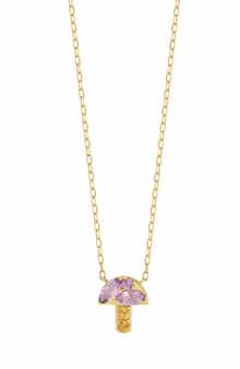 Bony Levy 14K Yellow Gold Amethyst & Citrine Mushroom Pendant Necklace