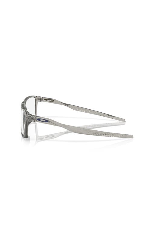 Oakley 56mm Rectangle Optical Glasses In Gray