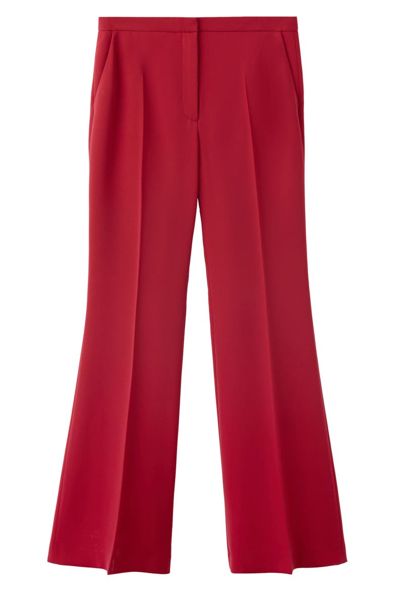 High Waist Flare Leg Pants, Main, color, RED