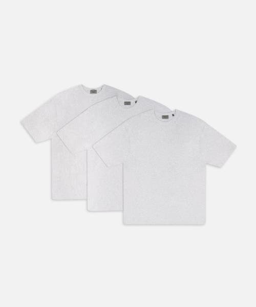Industrie Australia The Del Sur T-shirt 3 Pack In New Grey Marle