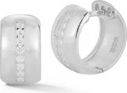 GLAZE JEWELRY Cubic Zirconia Huggie Hoop Earrings