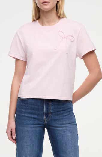 Wildfox Pretty Bow Appliqué T-Shirt