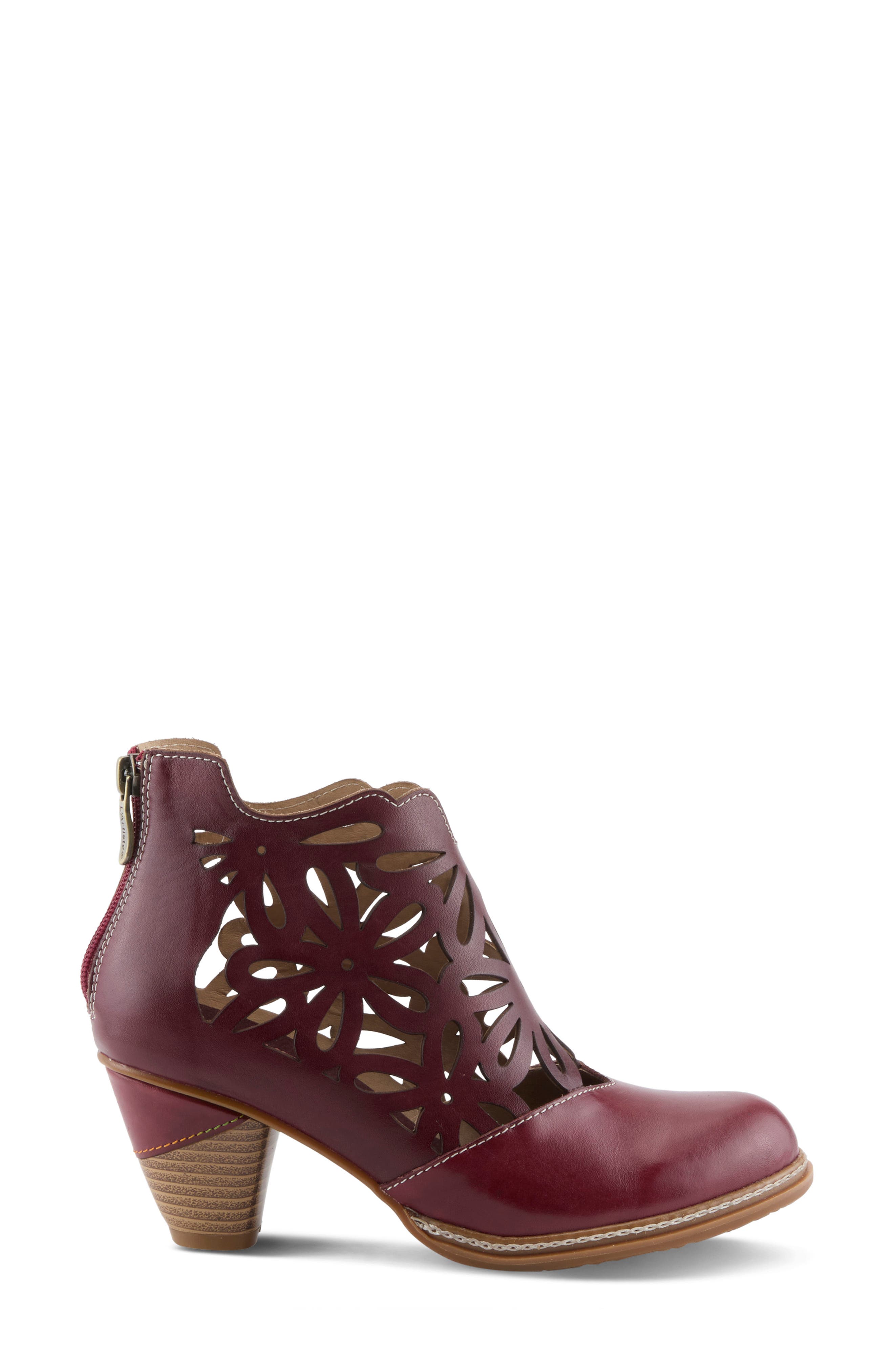 Feelin' Free Bootie, Alternate, color, BORDEAUX