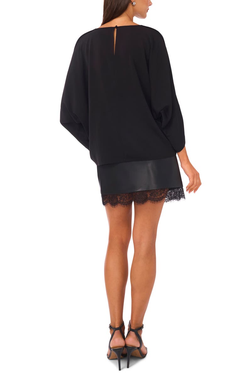 Vince Camuto Dolman Sleeve Top, Alternate, color, Rich Black