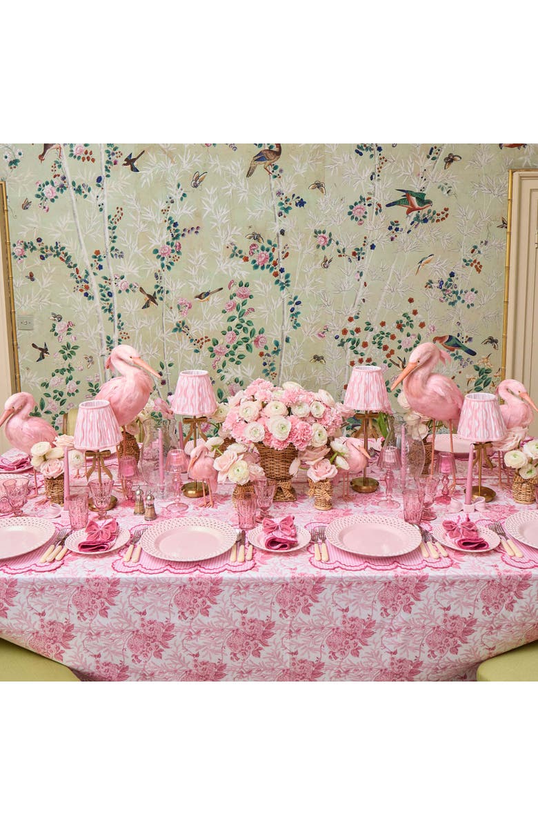 Mrs. Alice Pink Ikat Lampshade, Alternate, color, Pink