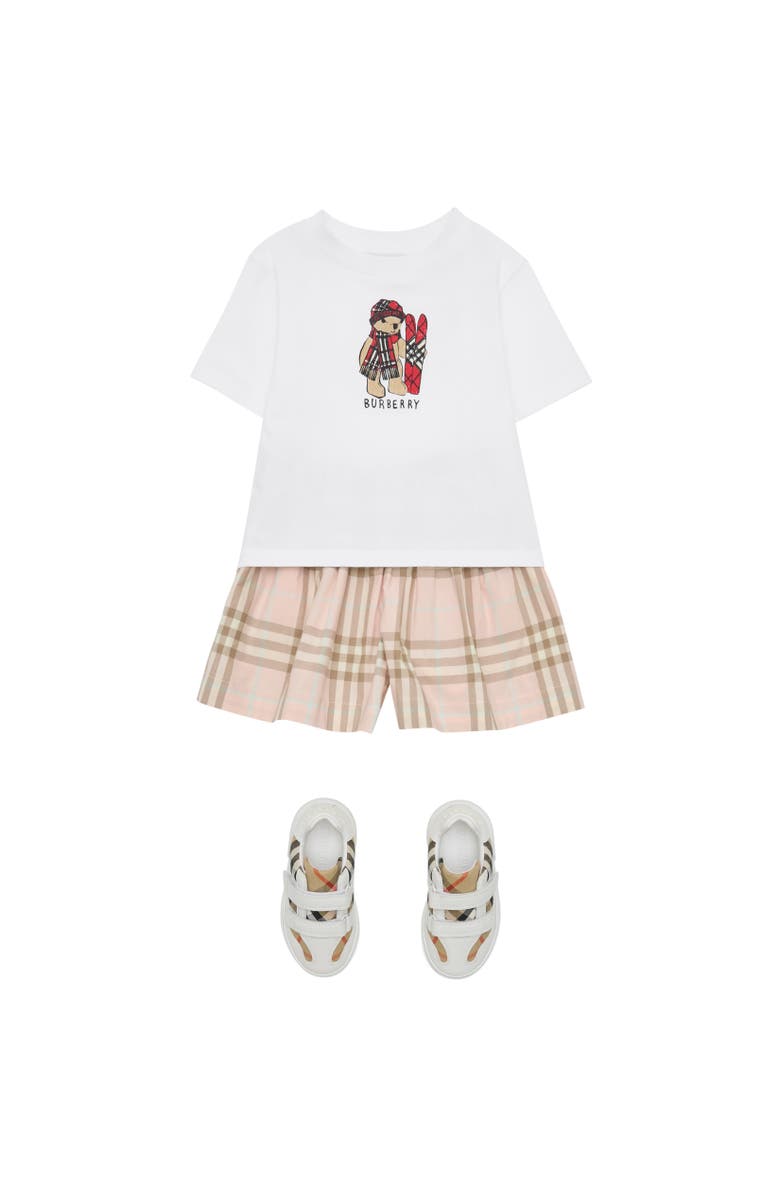 Burberry Ski Bear Cotton T-shirt, Alternate, color, White