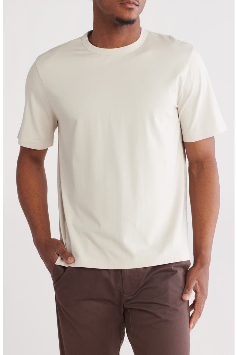 Cotton & Modal Blend T-Shirt, Main, color, GREY MOONBEAM