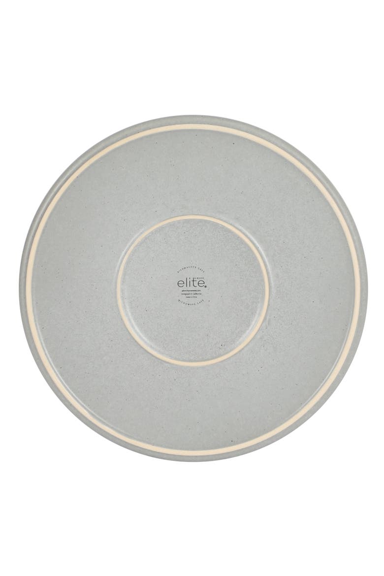 Gelston Stoneware Matte Reactive Glaze Plates and Bowl Dinnerware Set, Alternate, color, Grey