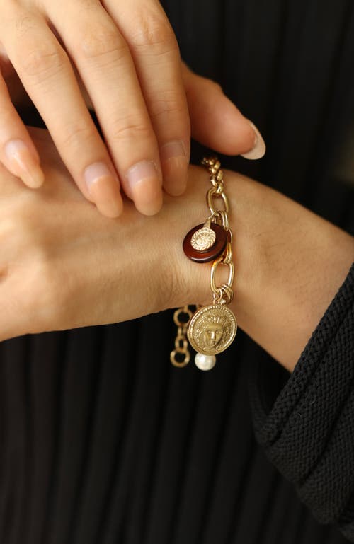 Rc Retro Chic Retro Coin Bracelet In Gold