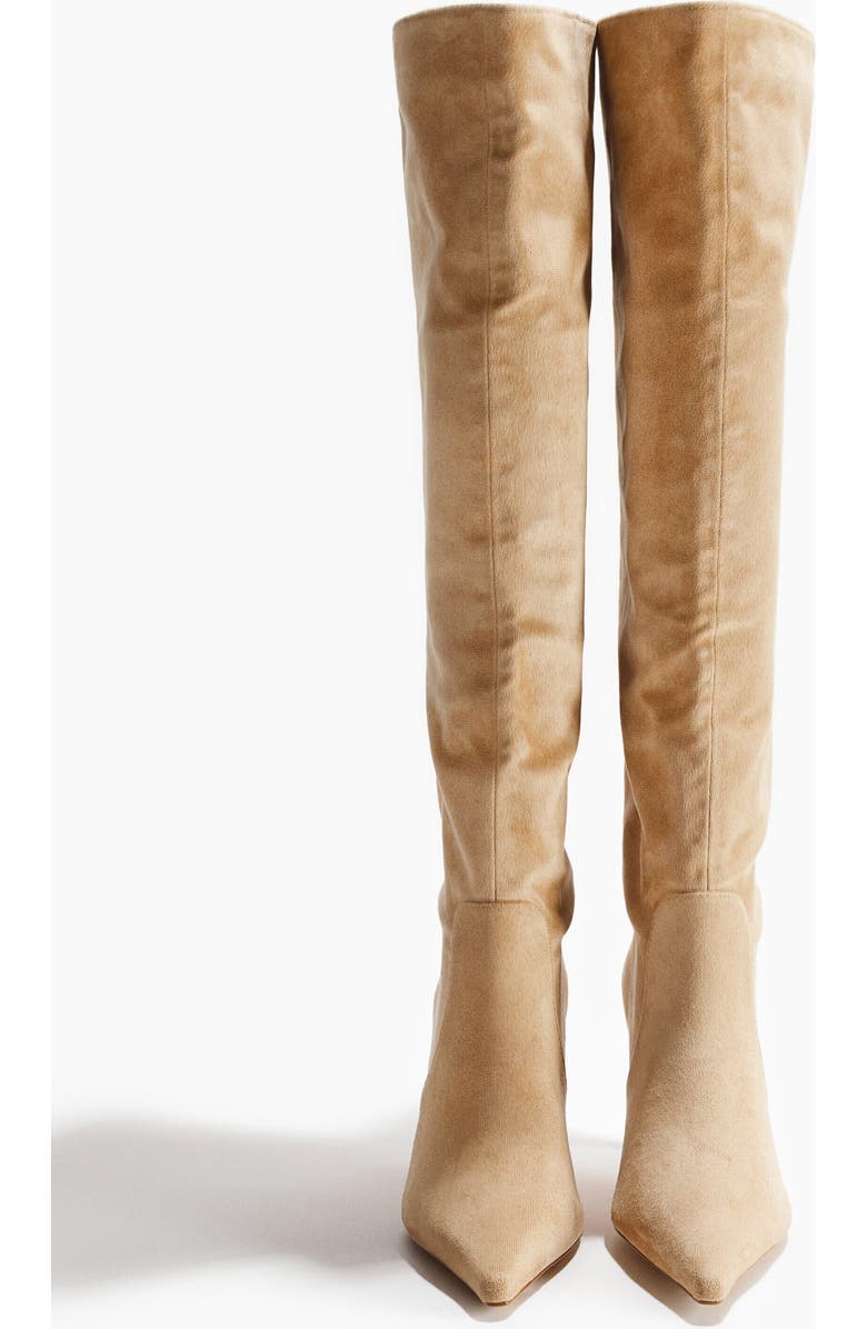 H&M Knee-high Boots, Alternate, color, Beige