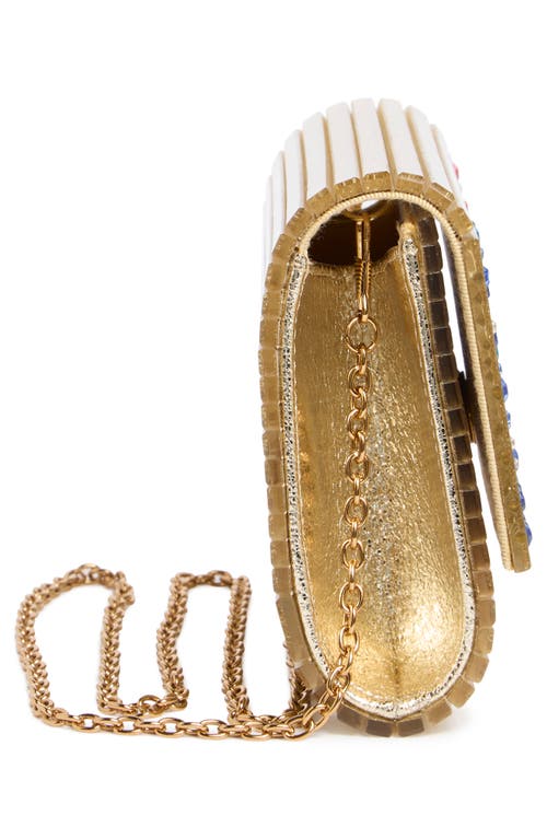 KURT GEIGER KURT GEIGER LONDON PARTY GLITTER ENVELOPE CLUTCH