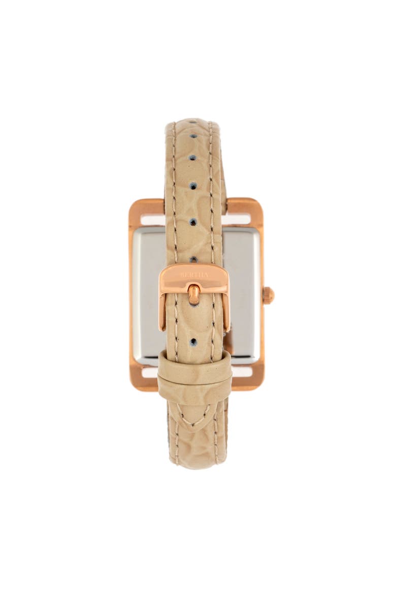 Marisol Swiss MOP Leather-Band Watch, Alternate, color, Cream