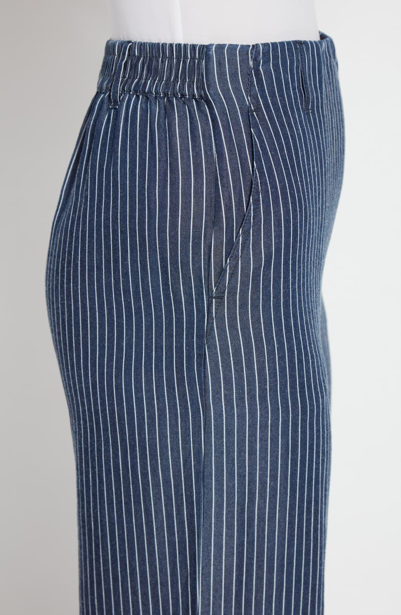 Lysse Delilah Pinstripe Wide Leg Twill Pants, Alternate, color,
