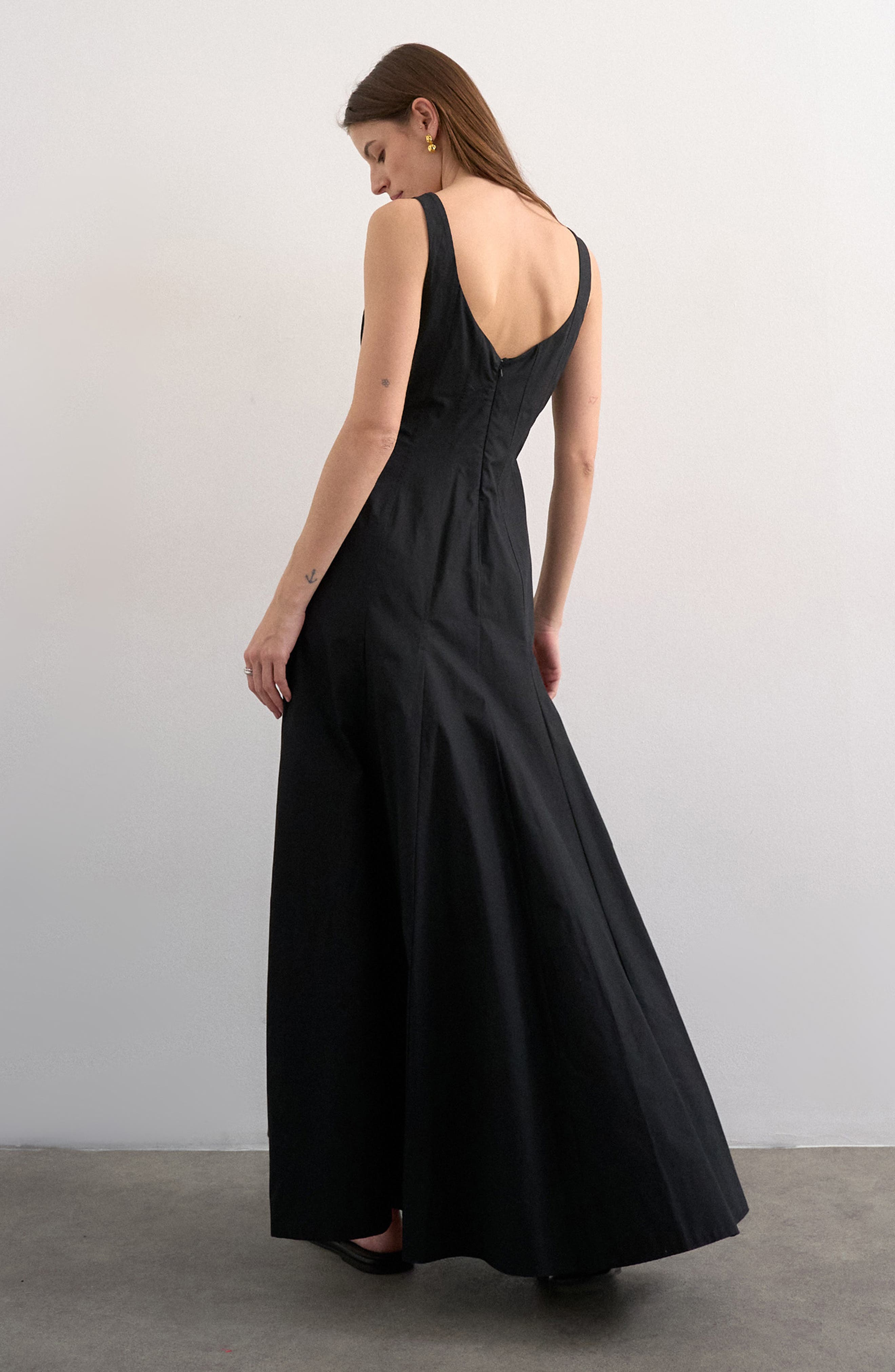 Drop Hem Cotton Maxi Sundress - image 2