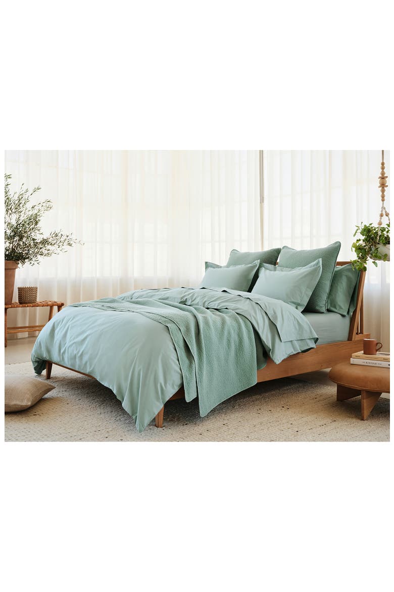 Refined Organic Cotton Pillow Sham, Alternate, color, SEAFOAM