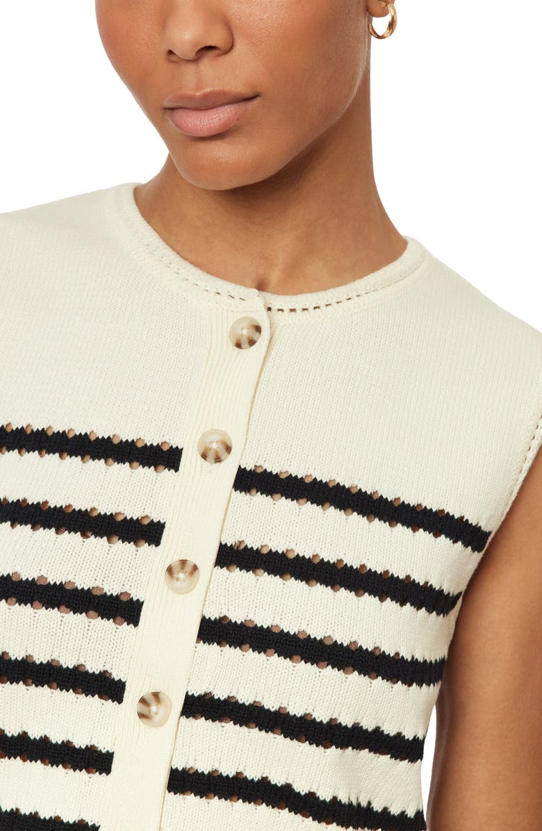 Scotch & Soda Stripe Sweater Vest, Alternate, color, Sugar Swizzle / Black Night