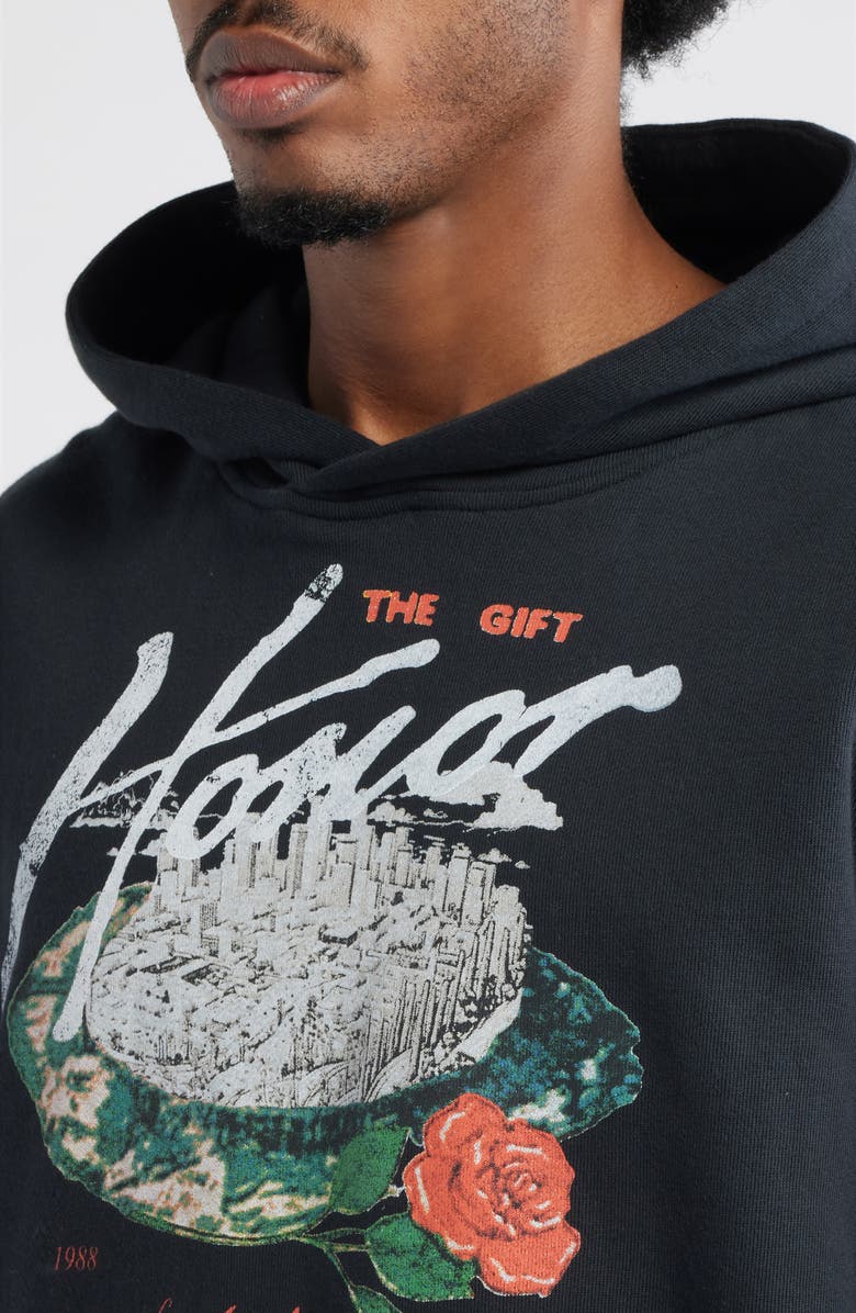 HONOR THE GIFT Concert French Terry Graphic Hoodie, Alternate, color, Black