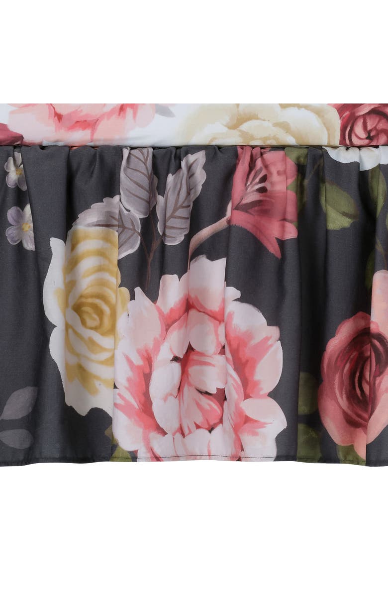 Lambs & Ivy Secret Garden Luxury Floral 3-Piece Cotton Sateen Crib Bedding Set, Alternate, color, 