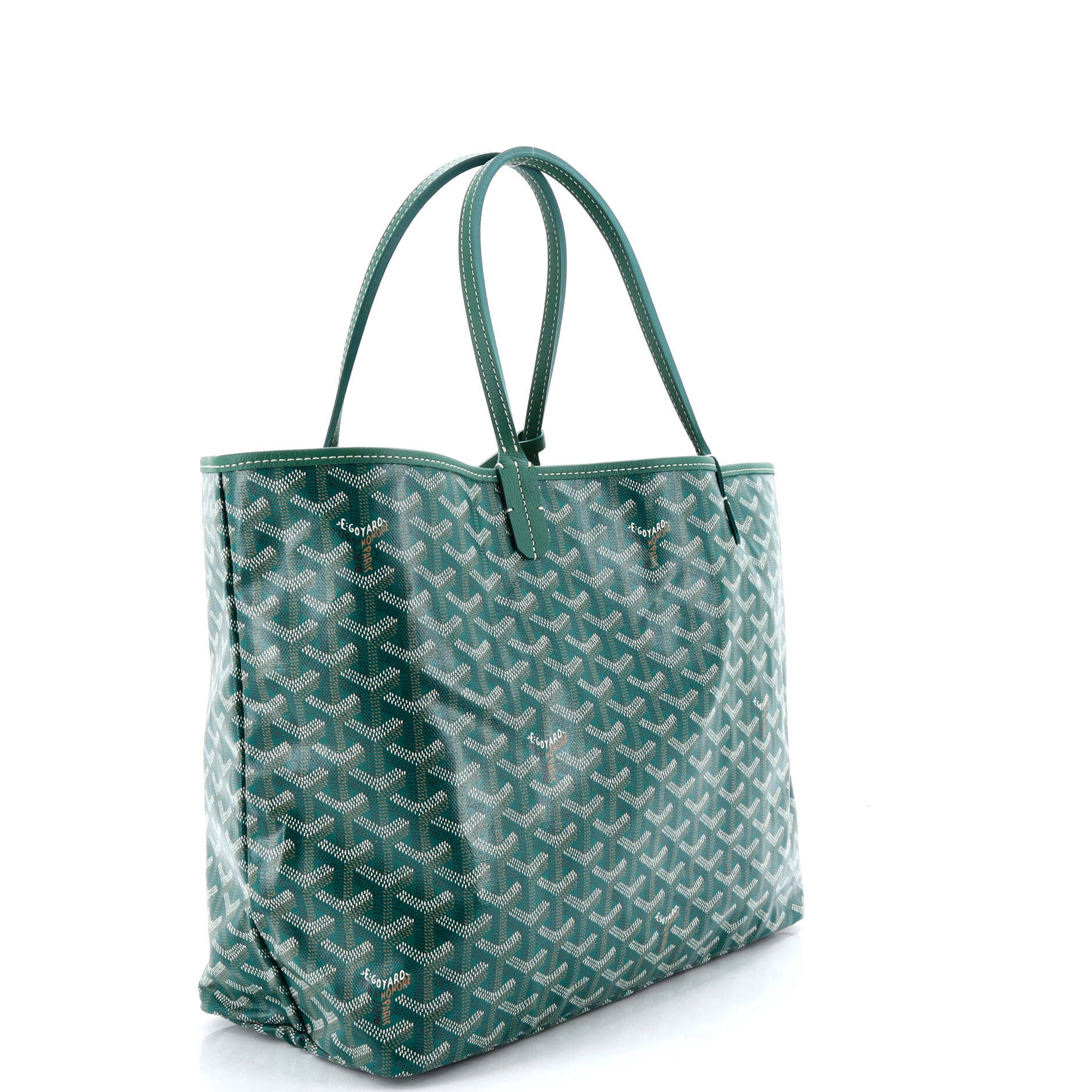 Pre-Owned Goyard Saint Louis Tote Coated Canvas PM, Alternate, color, Green