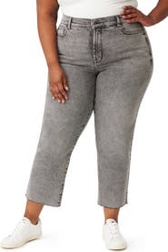 Kensie Allie Raw Hem Crop Slim Jeans