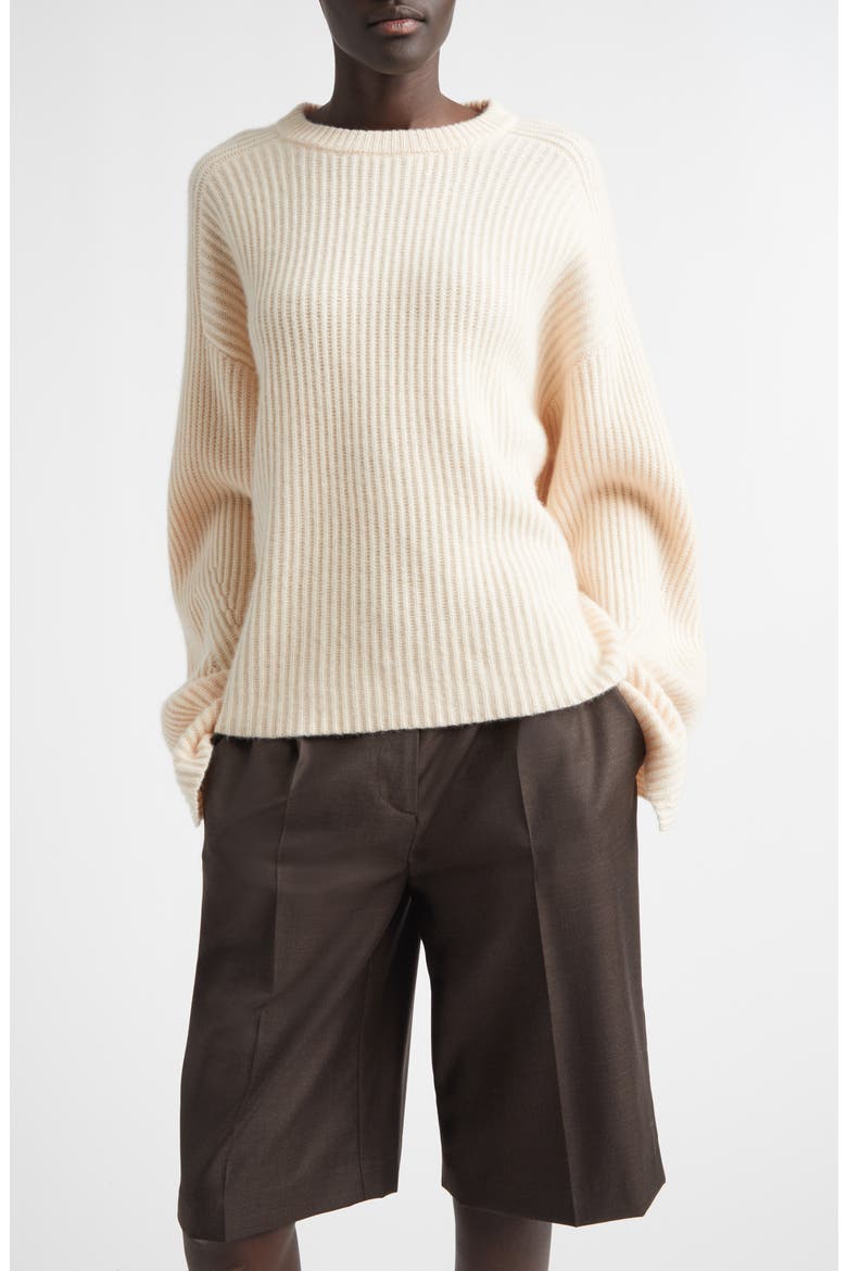 Axel Cashmere Crewneck Sweater, Main, color, LIGHT PINK