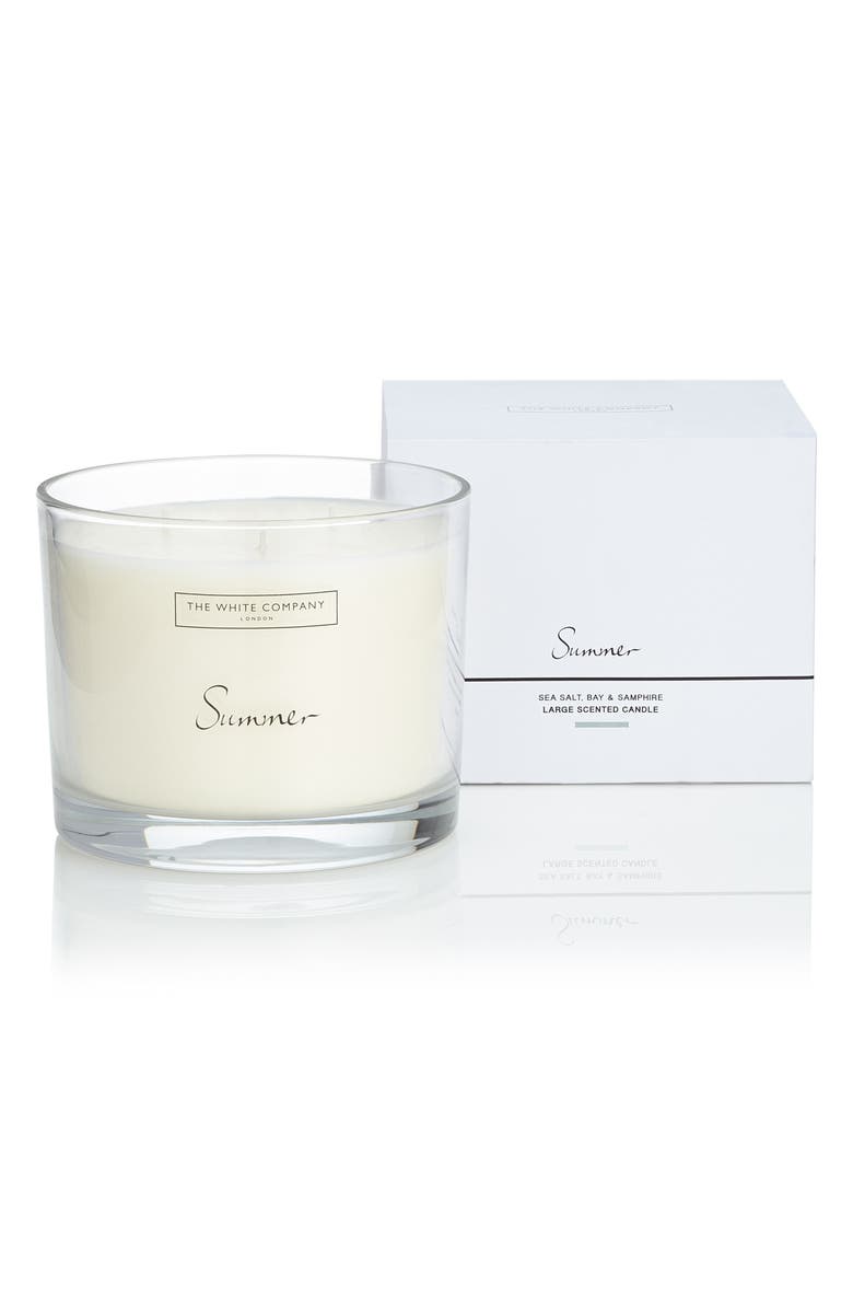 The White Company Summer Large Candle, Main, color, 