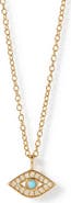 Astley Clarke Gold Biography Mini Evil Eye Pendant Necklace