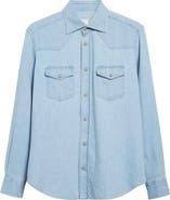 Eleventy Denim Western Shirt