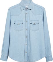 Eleventy Denim Western Shirt