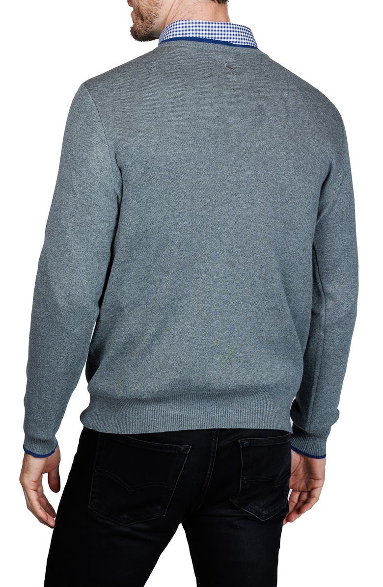 TailorByrd Fine Knit Sweater, Alternate, color, Grey Heather