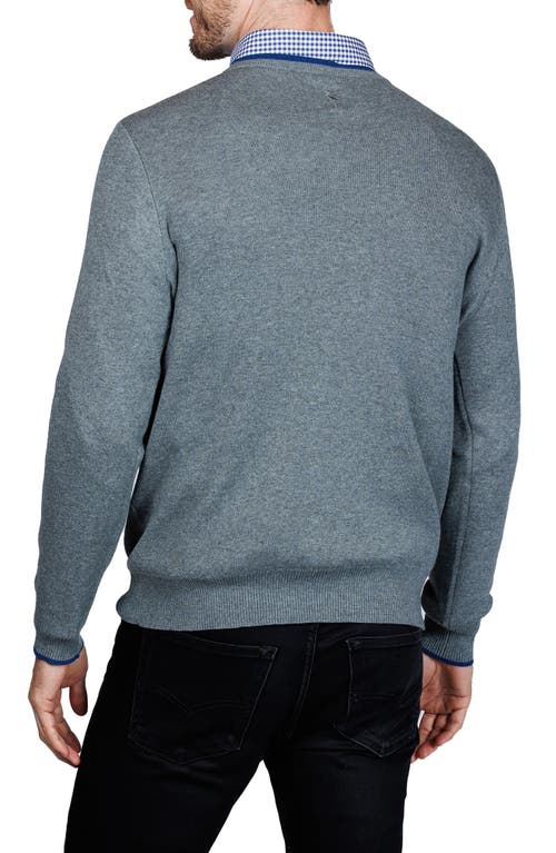 Tailorbyrd Fine Knit Sweater In Gray