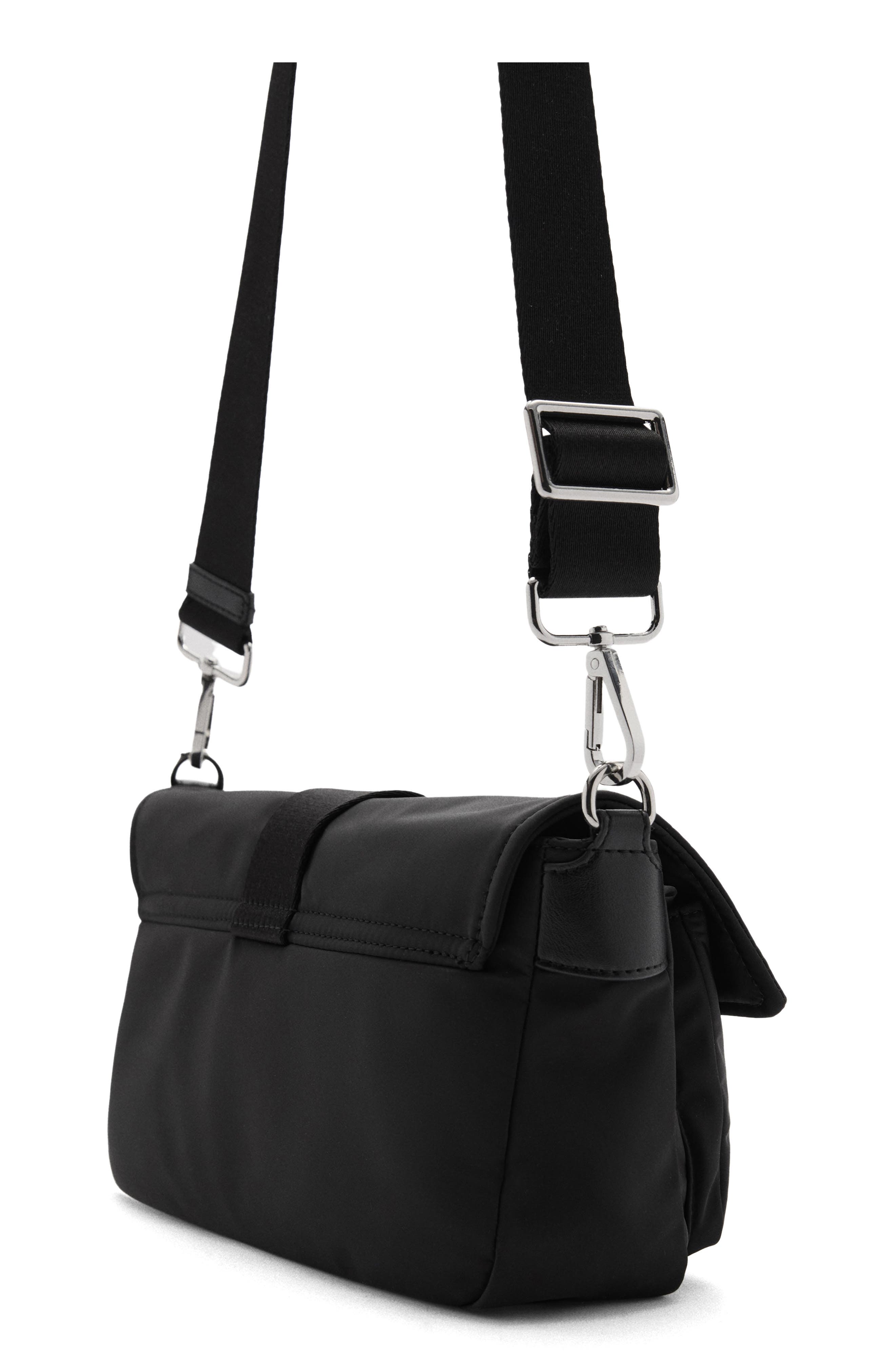 MANGO Buckle Shoulder Bag, Alternate, color, 