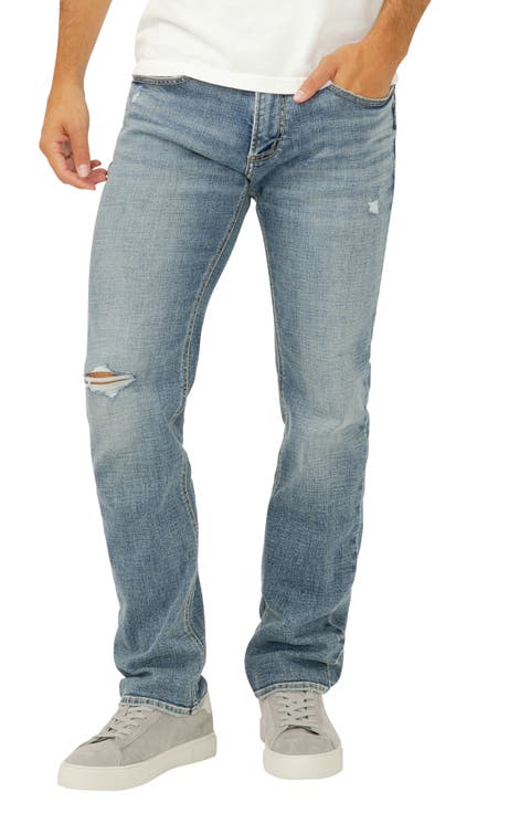 Allan Ripped Straight Leg Jeans (Waimea) (Regular & Big)