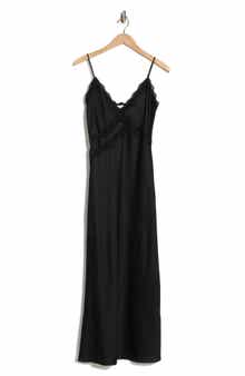 Leith Lace Trim Satin Maxi Dress
