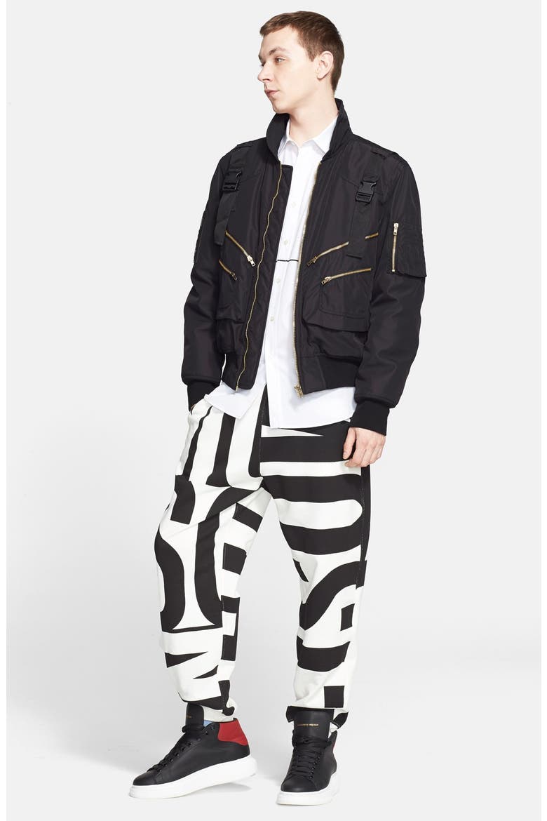Bomber Jacket, Alternate, color, BLACK