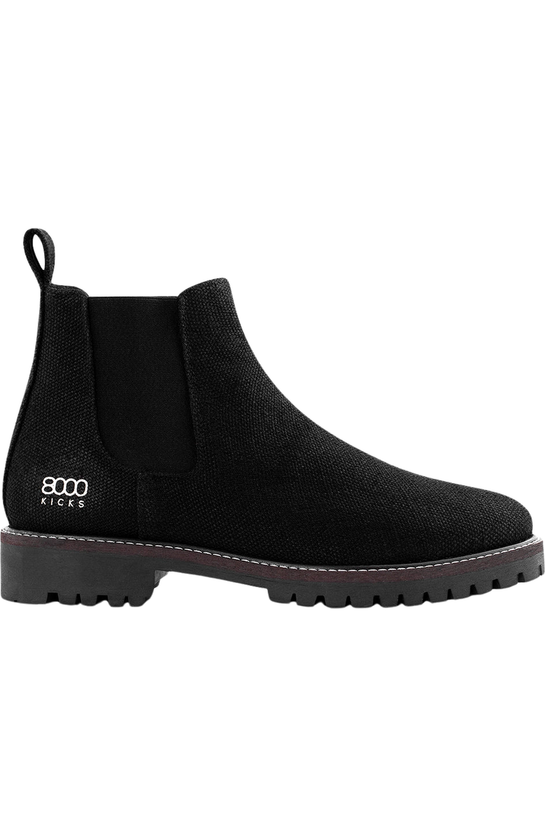 8000Kicks The Crossover Hemp Chelsea Boots, Alternate, color, Black