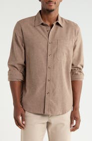 14th & Union Cotton Flannel Button-Up Shirt