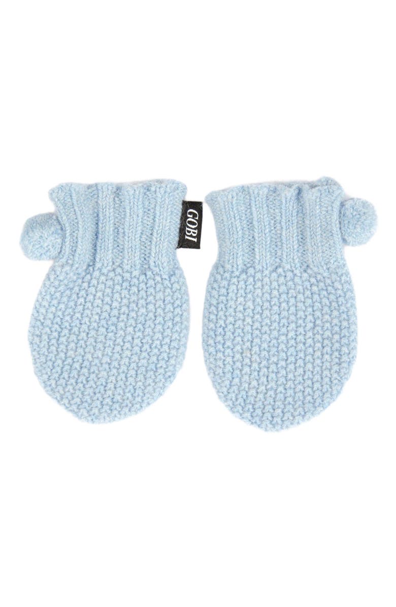 GOBI Mongolian Cashmere Baby Cashmere Set, Alternate, color, Light Blue