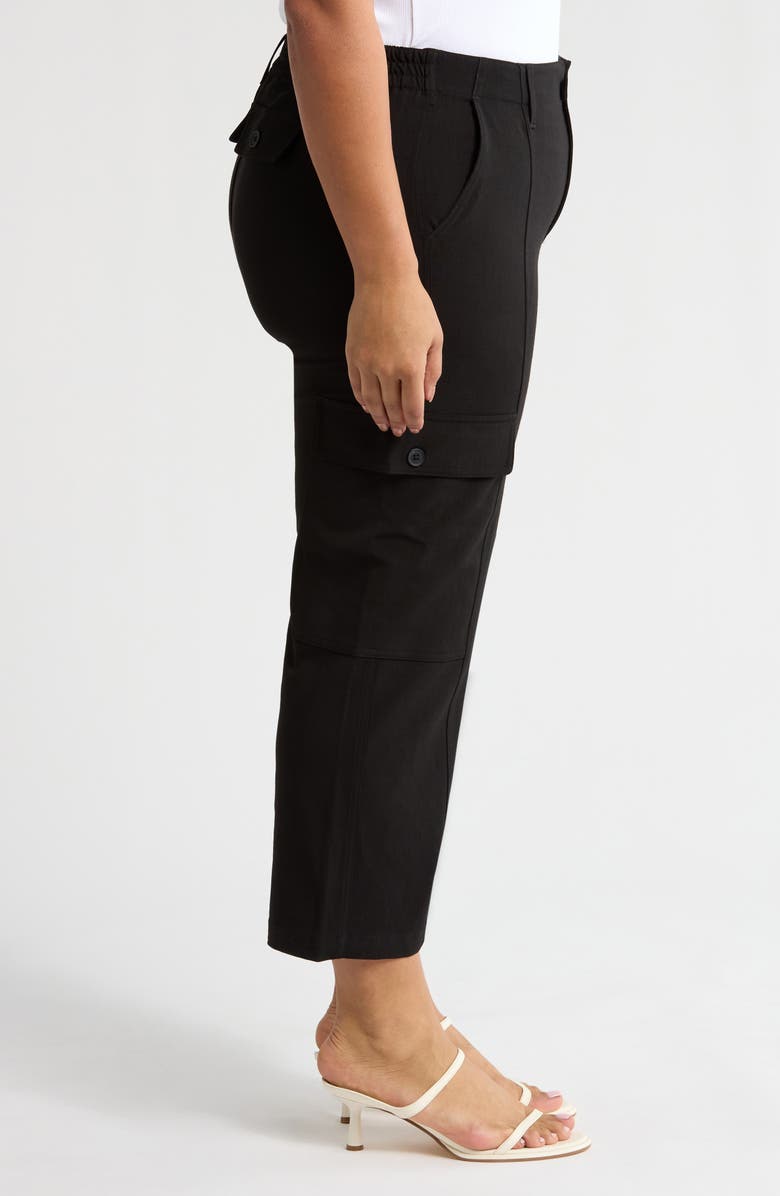 Liverpool Los Angeles High Waist Crop Straight Leg Cargo Pants, Alternate, color, 