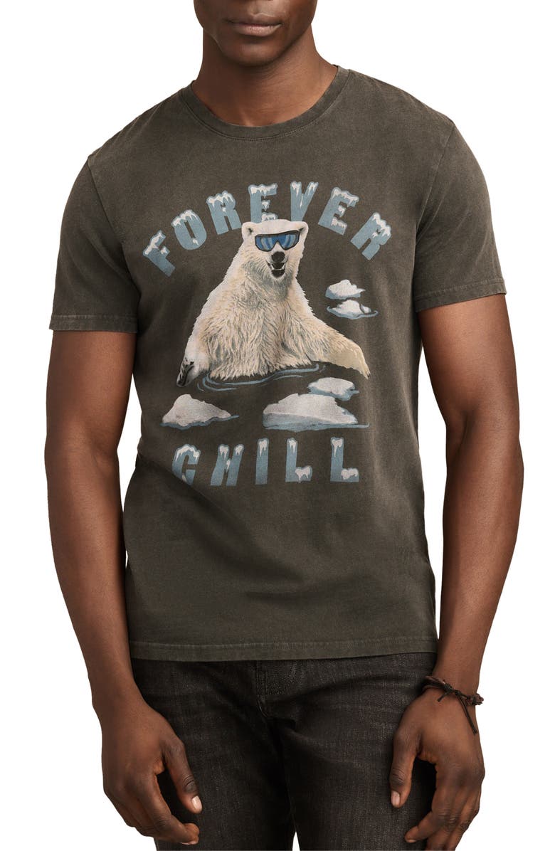 Lucky Brand Forever Chill Bear Cotton Graphic T-Shirt, Main, color,