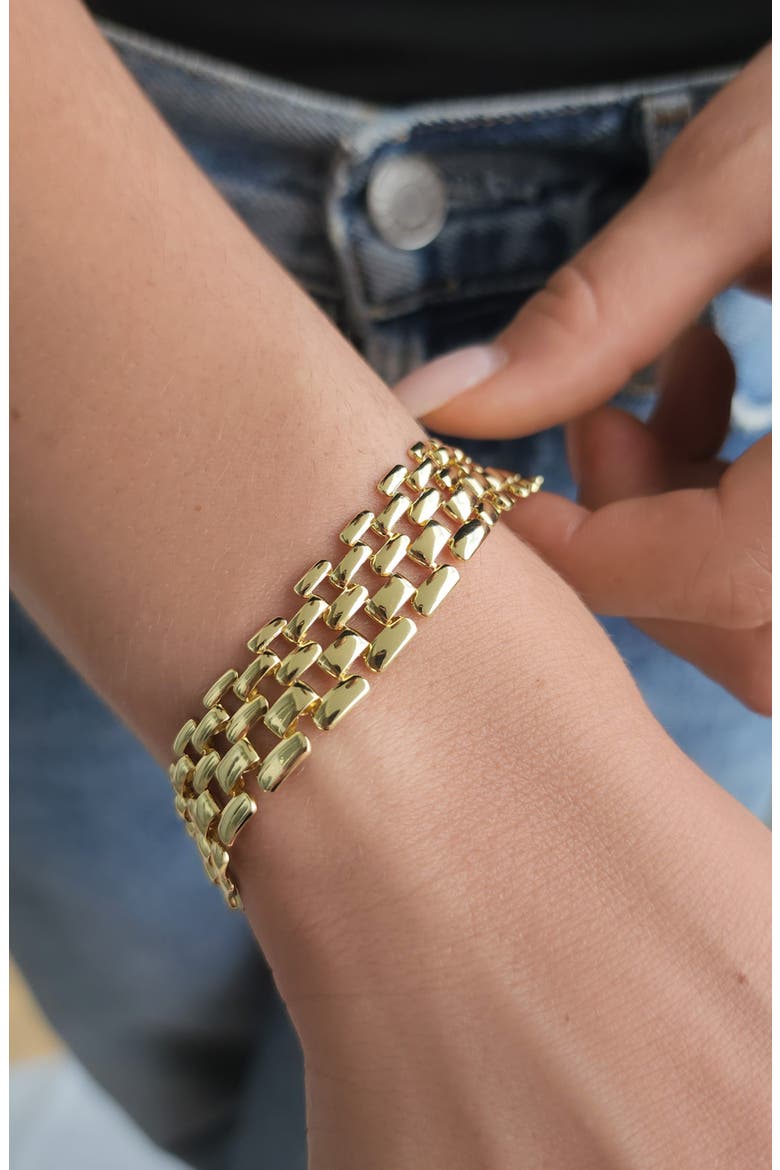 Flex Chain Bracelet, Alternate, color, GOLD