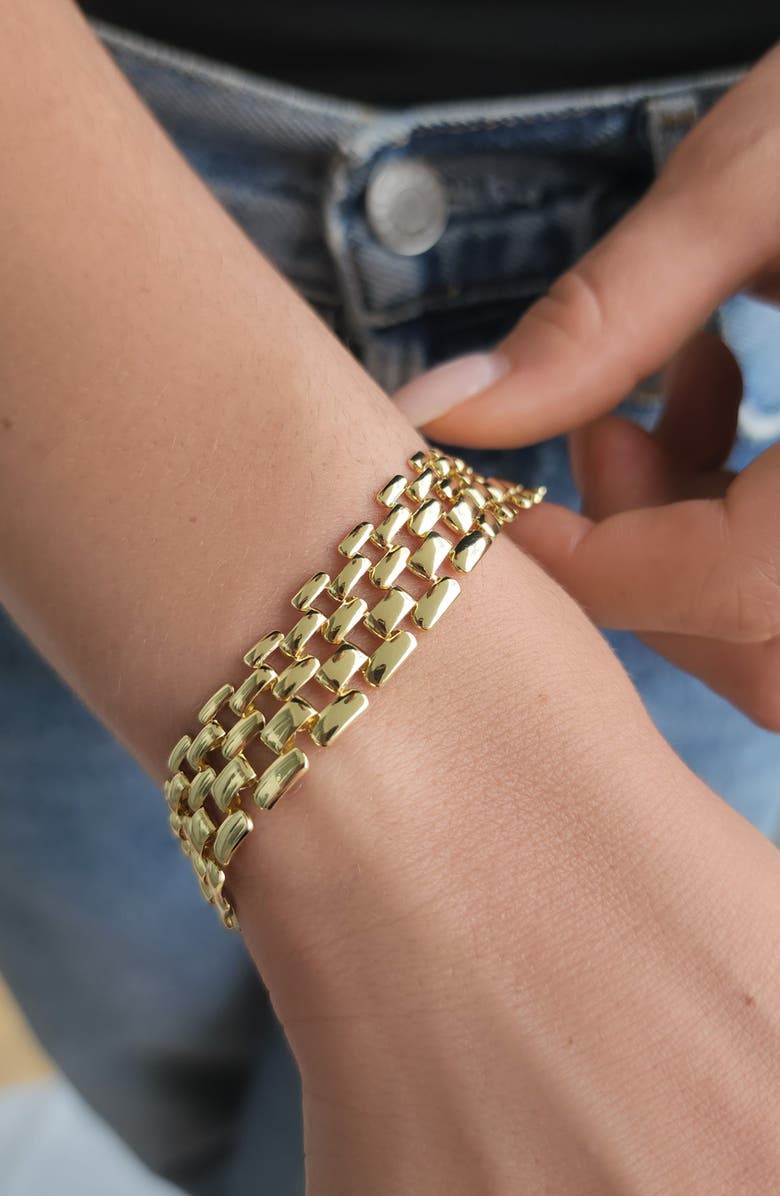 Adornia Flex Chain Bracelet, Alternate, color, Gold