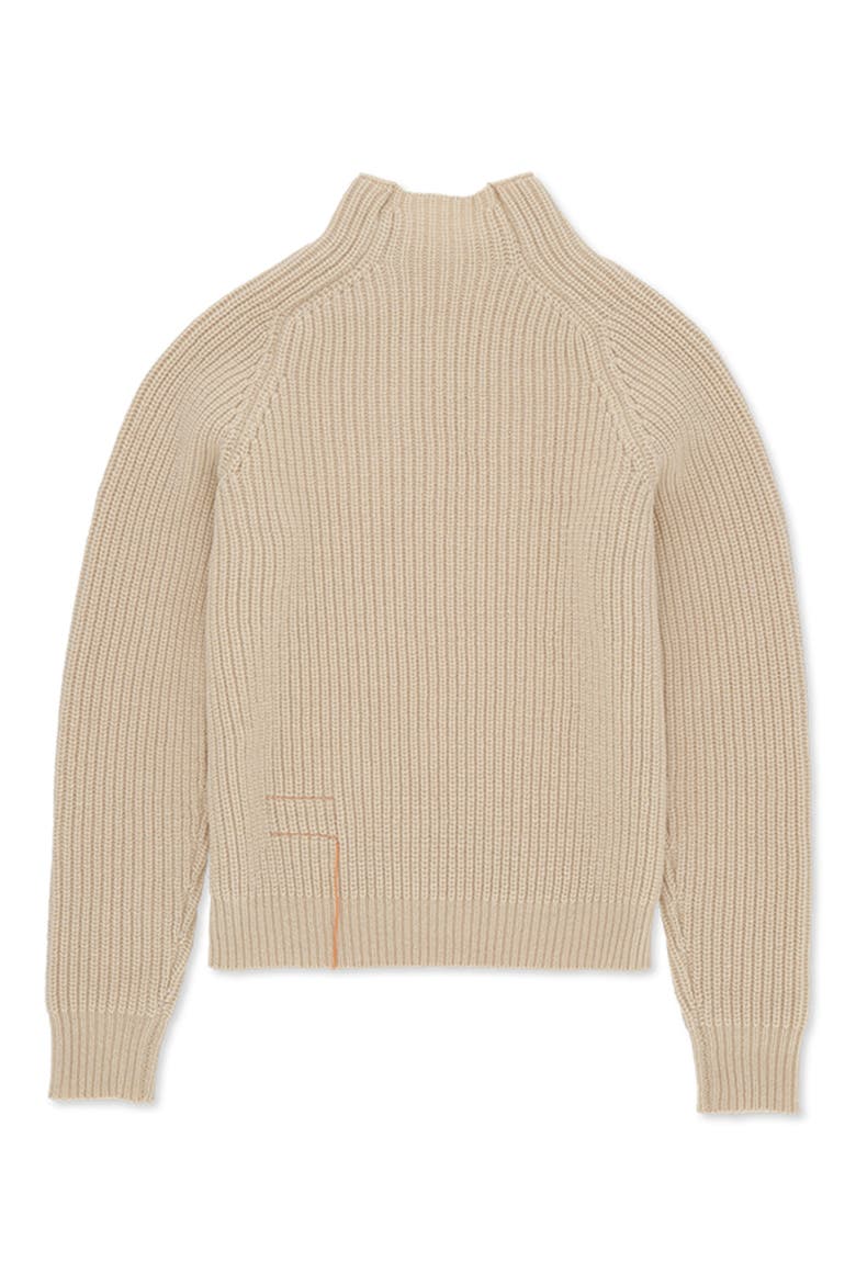 Leona High Neck Wool and Cashmere Sweater, Alternate, color, Cream