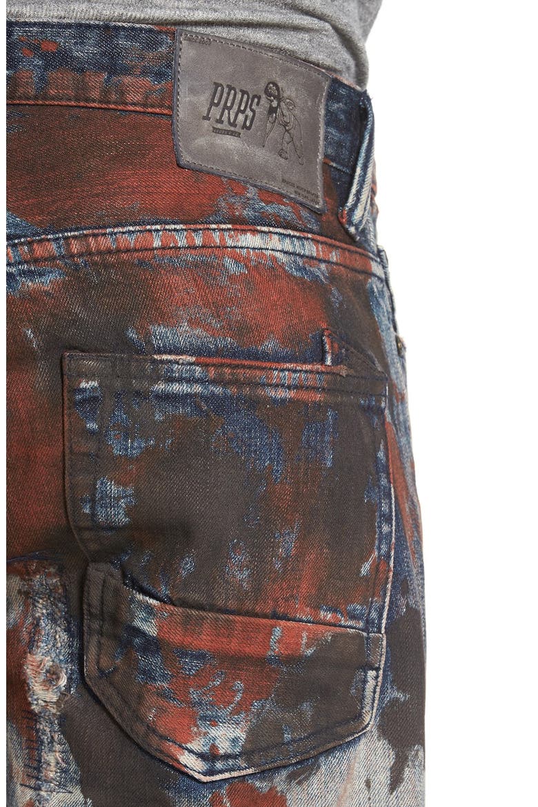 'Barracuda' Destroyed Straight Leg Jeans, Alternate, color, INDIGO