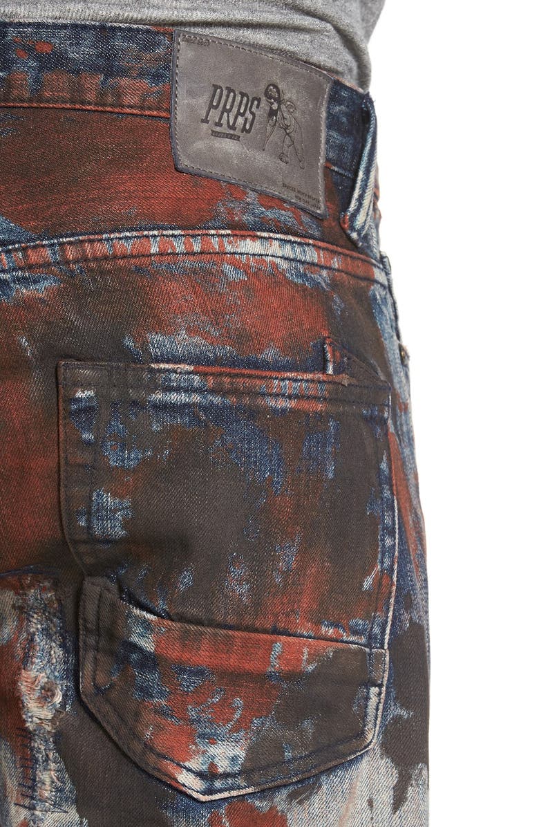 PRPS 'Barracuda' Destroyed Straight Leg Jeans, Alternate, color,