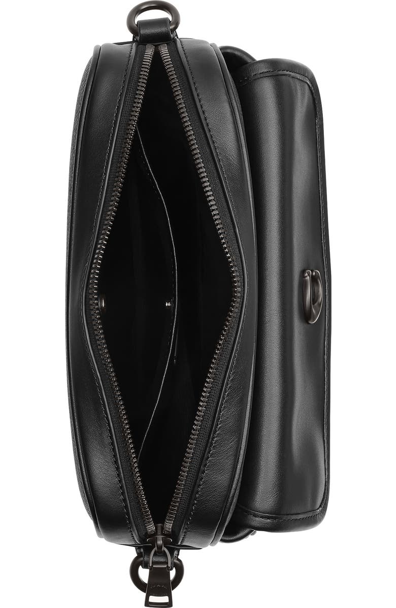 COACH Knox Signature Canvas & Leather Camera Bag, Alternate, color, Black Signature